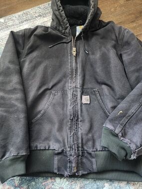 VTG Carhartt J130 MOS Active Jacket M 04 Y2K Faded Moss USA Workwear streetwear